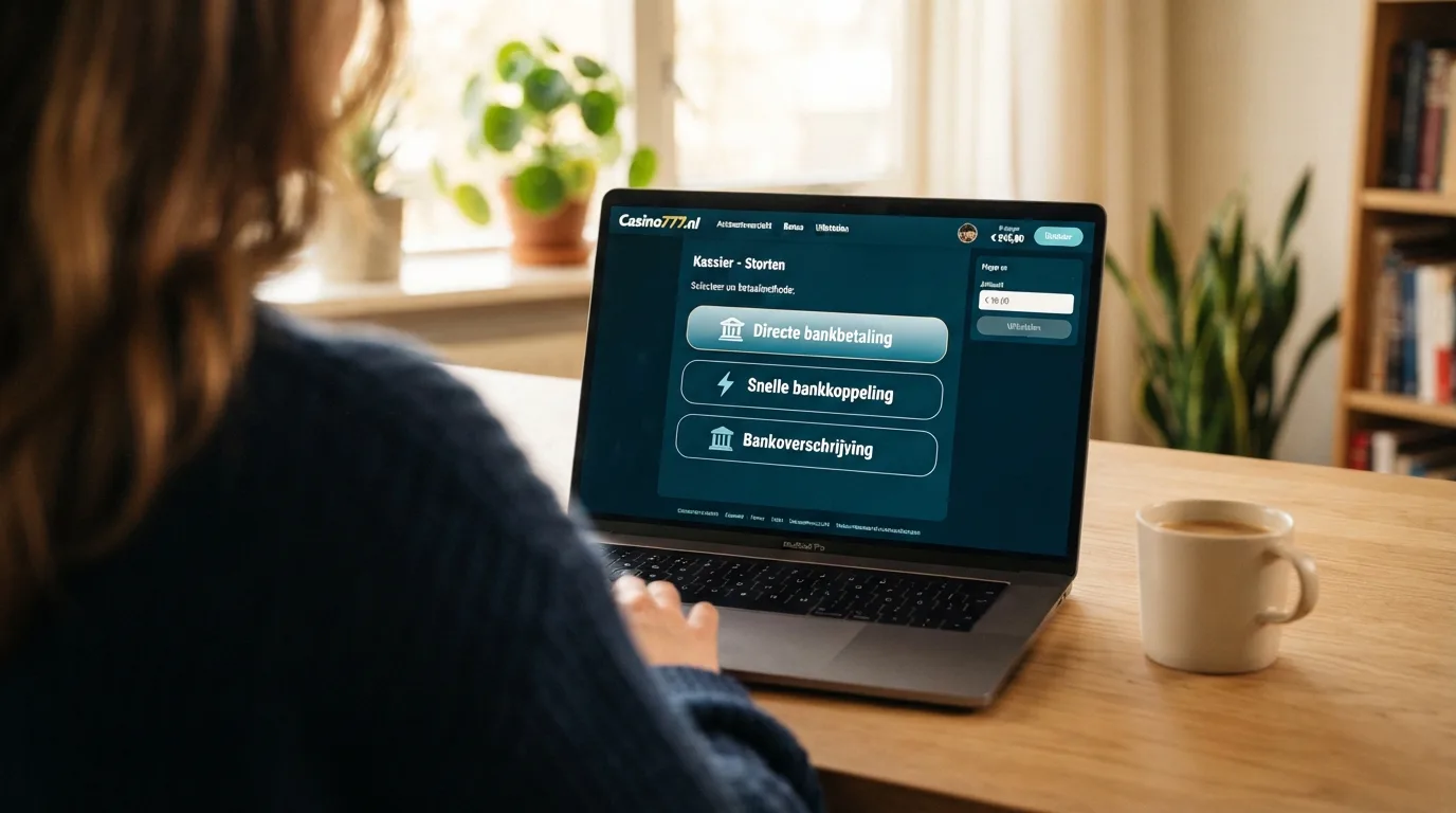 De betaalopties iDEAL, Trustly en bankoverschrijving in de kassa van een online casino