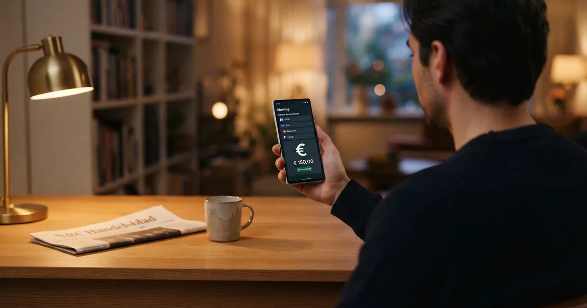 Een Nederlandse speler die met een smartphone een Mastercard-storting uitvoert op een online casino met het Ksa-keurmerk zichtbaar op het scherm.