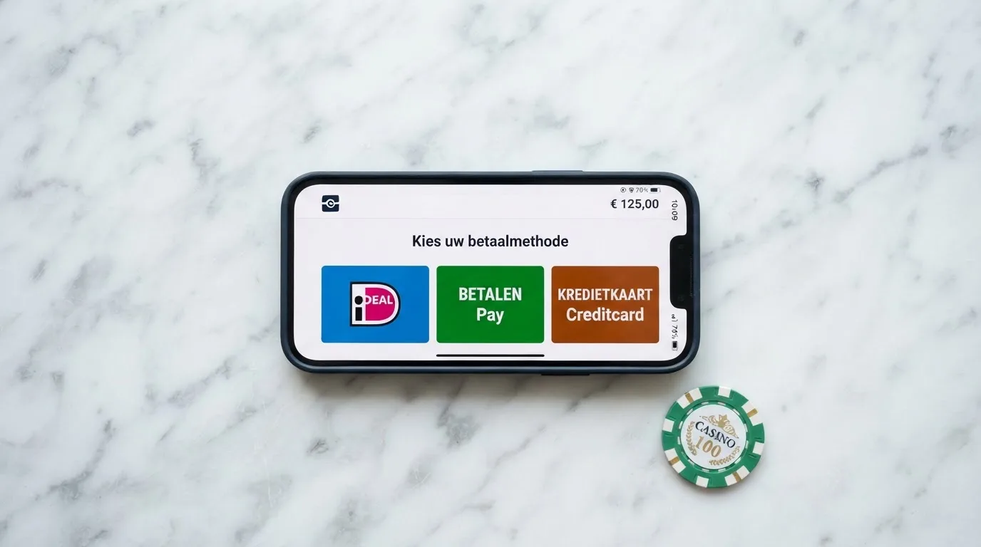 Drie betaalknoppen iDEAL, Trustly en Wero naast elkaar op een telefoonscherm