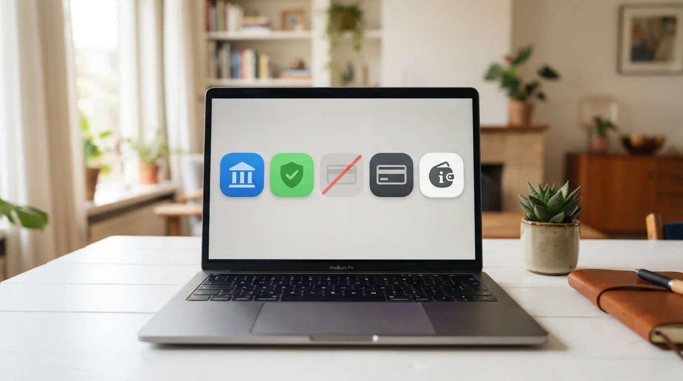 Een overzichtelijk vergelijkingsscherm met de iconen van iDEAL, Trustly, creditcard en PayPal op een Nederlands casino-betaalscherm — AfterPay staat er grijs en doorgestreept tussen.