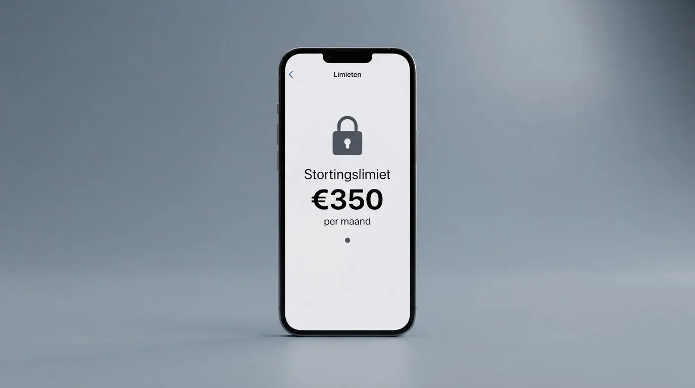 Instellingen voor een maandelijkse stortingslimiet met een slotje